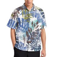 AILLOSA YH-219 Aloha Hawaii 3D Desen Kısa Kollu Erkek Gömlek