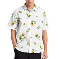 AILLOSA YH-223 Aloha Hawaii 3D Desen Kısa Kollu Erkek Gömlek