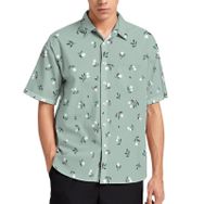 AILLOSA YH-225 Aloha Hawaii 3D Desen Kısa Kollu Erkek Gömlek