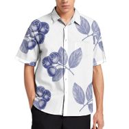 AILLOSA YH-229 Aloha Hawaii 3D Desen Kısa Kollu Erkek Gömlek