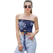 AILLOSA YH-240 Seksi File Tüp Üst Yaz Tube Top Tank Tops Askılı Üst Kadın Bluz