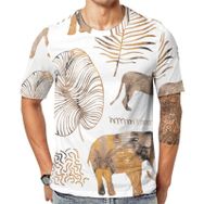 AILLOSA YH-250 Baskılı Desenli Kısa Kollu Unisex T-shirt