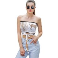 AILLOSA YH-250 Seksi File Tüp Üst Yaz Tube Top Tank Tops Askılı Üst Kadın Bluz
