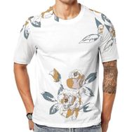 AILLOSA YH-253 Baskılı Desenli Kısa Kollu Unisex T-shirt