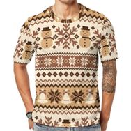 AILLOSA YH-254 Baskılı Desenli Kısa Kollu Unisex T-shirt