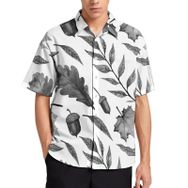 AILLOSA YH-256 Aloha Hawaii 3D Desen Kısa Kollu Erkek Gömlek