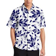 AILLOSA YH-26 Aloha Hawaii 3D Desen Kısa Kollu Erkek Gömlek