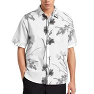 AILLOSA YH-260 Aloha Hawaii 3D Desen Kısa Kollu Erkek Gömlek