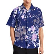 AILLOSA YH-261 Aloha Hawaii 3D Desen Kısa Kollu Erkek Gömlek