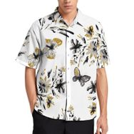 AILLOSA YH-263 Aloha Hawaii 3D Desen Kısa Kollu Erkek Gömlek