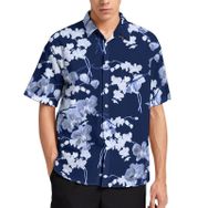 AILLOSA YH-264 Aloha Hawaii 3D Desen Kısa Kollu Erkek Gömlek