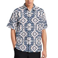 AILLOSA YH-265 Aloha Hawaii 3D Desen Kısa Kollu Erkek Gömlek