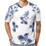 AILLOSA YH-268 Baskılı Desenli Kısa Kollu Unisex T-shirt