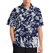 AILLOSA YH-27 Aloha Hawaii 3D Desen Kısa Kollu Erkek Gömlek