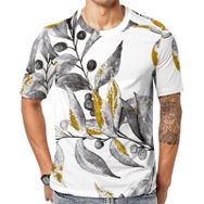 AILLOSA YH-278 Baskılı Desenli Kısa Kollu Unisex T-shirt
