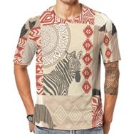 AILLOSA YH-284 Baskılı Desenli Kısa Kollu Unisex T-shirt