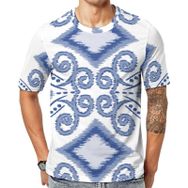 AILLOSA YH-286 Baskılı Desenli Kısa Kollu Unisex T-shirt