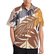 AILLOSA YH-287 Aloha Hawaii 3D Desen Kısa Kollu Erkek Gömlek