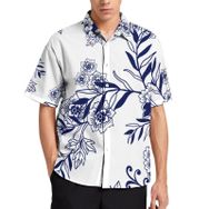 AILLOSA YH-288 Aloha Hawaii 3D Desen Kısa Kollu Erkek Gömlek