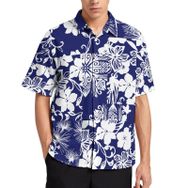 AILLOSA YH-29 Aloha Hawaii 3D Desen Kısa Kollu Erkek Gömlek