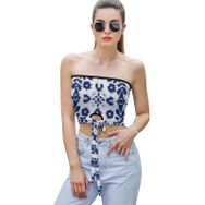 AILLOSA YH-290 Seksi File Tüp Üst Yaz Tube Top Tank Tops Kadın Askılı Üst Bluz