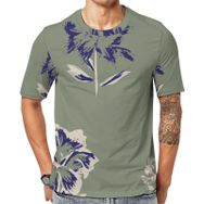 AILLOSA YH-293 Baskılı Desenli Kısa Kollu Unisex T-shirt