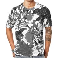 AILLOSA YH-295 Baskılı Desenli Kısa Kollu Unisex T-shirt