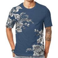 AILLOSA YH-296 Baskılı Desenli Kısa Kollu Unisex T-shirt