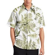 AILLOSA YH-300 Aloha Hawaii 3D Desen Kısa Kollu Erkek Gömlek