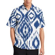 AILLOSA YH-301 Aloha Hawaii 3D Desen Kısa Kollu Erkek Gömlek