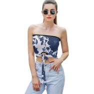 AILLOSA YH-304 Seksi File Tüp Üst Yaz Tube Top Tank Tops Kadın Askılı Üst Bluz