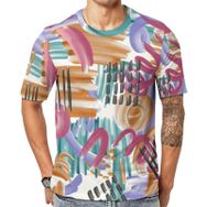 AILLOSA YH-305 Baskılı Desenli Kısa Kollu Unisex T-shirt