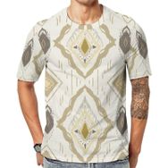 AILLOSA YH-306 Baskılı Desenli Kısa Kollu Unisex T-shirt