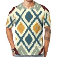 AILLOSA YH-307 Baskılı Desenli Kısa Kollu Unisex T-shirt