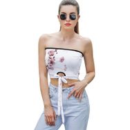 AILLOSA YH-312 Seksi File Tüp Üst Yaz Tube Top Tank Tops Kadın Askılı Üst Bluz