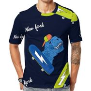 AILLOSA YH-321 Baskılı Desenli Kısa Kollu Unisex T-shirt