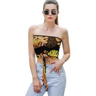 AILLOSA YH-323 Seksi File Tüp Üst Yaz Tube Top Tank Tops Kadın Askılı Üst Bluz