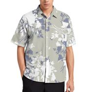 AILLOSA YH-326 Aloha Hawaii 3D Desen Kısa Kollu Erkek Gömlek