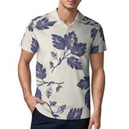 AILLOSA YH-33 3D Baskılı Desen Kısa Kollu Polo Yaka Erkek T-shirt