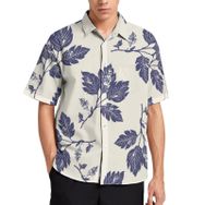 AILLOSA YH-33 Aloha Hawaii 3D Desen Kısa Kollu Erkek Gömlek