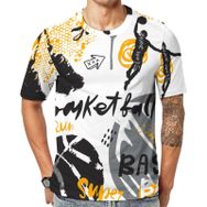 AILLOSA YH-330 Baskılı Desenli Kısa Kollu Unisex T-shirt