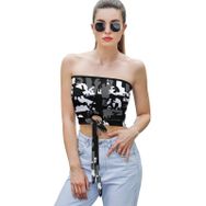 AILLOSA YH-333 Seksi File Tüp Üst Yaz Tube Top Tank Tops Kadın Askılı Üst Bluz