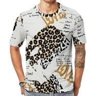 AILLOSA YH-344 Baskılı Desenli Kısa Kollu Unisex T-shirt