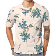 AILLOSA YH-345 Baskılı Desenli Kısa Kollu Unisex T-shirt