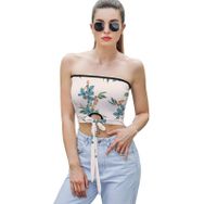 AILLOSA YH-345 Seksi File Tüp Üst Yaz Tube Top Tank Tops Kadın Askılı Üst Bluz