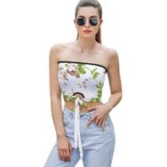 AILLOSA YH-346 Seksi File Tüp Üst Yaz Tube Top Tank Tops Kadın Askılı Üst Bluz