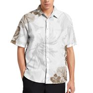 AILLOSA YH-358 Aloha Hawaii 3D Desen Kısa Kollu Erkek Gömlek