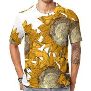 AILLOSA YH-359 Baskılı Desenli Kısa Kollu Unisex T-shirt