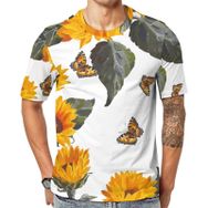 AILLOSA YH-361 Baskılı Desenli Kısa Kollu Unisex T-shirt