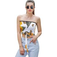 AILLOSA YH-361 Seksi File Tüp Üst Yaz Tube Top Tank Tops Kadın Askılı Üst Bluz